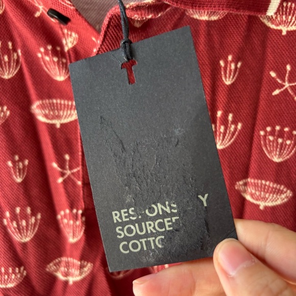 Ted Baker London Colves SS Printed Polo 100% cotton size 7 /US 3XL NWT - Picture 7 of 10